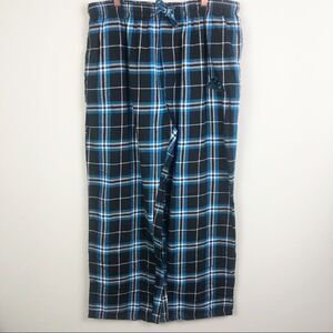 NFL TEAM APPAREL | Carolina Panthers Plaid Flannel Pajama Pants Sleep Drawstring